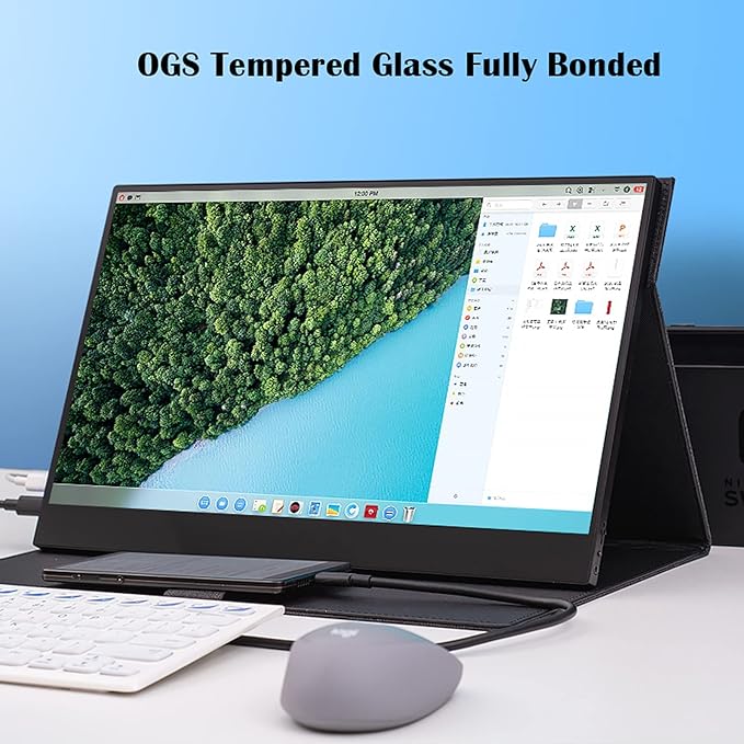 Portable Monitor 4K/1080P Portable Monitor 15.6'' FHD HDR IPS Laptop Monitor With HDMI USB-C External Monitor For Laptop PC PS4 Xbox Phone Laptop Monitor (Size : 4K)