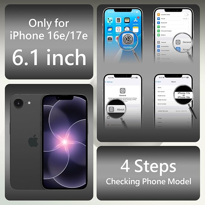 FireNova Magnetic for iPhone 17e Case/iPhone 16e Case, Compatible with MagSafe, [Silicone Camera Protection] Microfiber Lining Phone Case, 6.1", Stone