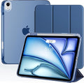 TiMOVO Case for iPad Air 11 Inch M4 2026/M3 2025/M2 2024, iPad Air 5th Generation 2022/4th Gen 2020 10.9 Inch with Pencil Holder, Stand Cover with Translucent Back, Auto Wake/Sleep, Navy Blue