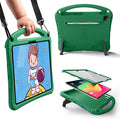 Bam Bino Space Suit, iPad Air 11Inch Case Kids (M2/M3/M4), iPad Pro 11inch (M4/M5), i-Pad A16(11th Gen), iPad 10thGeneration, Built-in Screen Protector, Handle, Kick Stand, Shoulder Strap (Mint Green)