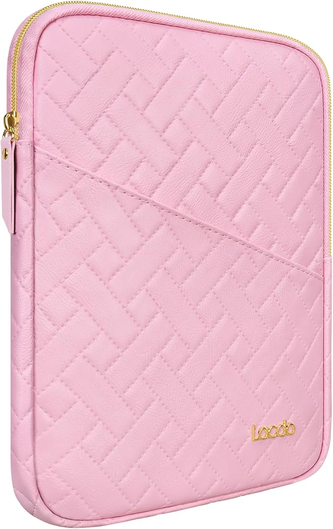 Lacdo Tablet Sleeve Case for 13 inch New iPad Air M4 M3 M2 2026-2024, 13" iPad Pro M5 M4 2025-2024, 12.9 inch iPad Pro 6 5 4 3 with Magic Keyboard and Smart Keyboard Folio Protective Bag, Sakura Pink