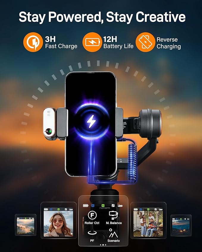 hohem iSteady X3 Gimbal Stabilizer for iPhone & hohem iSteady M7 Gimbal Stabilizer for Smartphone