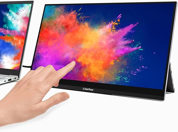 SideTrak Solo Pro 15.8" Touchscreen Portable Monitor for Laptop | FHD LED IPS Dual Display, 10-Point Touch, USB-C® & HDMI Laptop Screen Extender for Mac, PC, Chrome, HDR (Touchscreen)