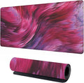 Extra Large Gaming Mouse Pad 31.5"x15.7"｜Artistic Red-Themed XXL Keyboard Pad, Mouse Mat, Desk Pad, Non-Slip Rubber Base & Stitched Edges - Extended Mousepad for PC/Laptop/Office/Home Decor