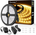 Onforu LED Strip Lights Warm White,32.8ft Dimmable 3000k Led Lights for Bedroom,Soft White Rope Light,2835 LEDs 12V Flexible Strip Tape Easter Lighting for Under Cabinet,Home,Kitchen,Bedroom,Christmas