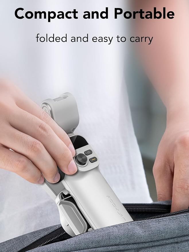 AOCHUAN Gimbal Stabilizer for Smartphone,NO APP Tracking,20CM Extension Rod,Face & Object Tracking stabilizer for iPhone & Android,3-Axis OLED Gimbal for Video Recording-AOCHUAN Smart X2AI Black