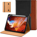 DTTO for iPad Pro 11 inch Case (M5/M4) 2025/2024, Premium Leather Business Folio Stand Cover with Pencil Holder - Auto Wake/Sleep and Multiple Viewing Angles, Black Brown