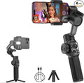 ZHIYUN Smooth 5S AI [Official] 3-Axis Gimbal Stabilizer for Smartphone, iPhone Gimbal with Built-in Fill Light, Tripod, Phone Stabilizer for Video Recording Supports Gesture Control, 360° Inception