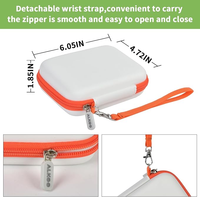 Case Compatible with LaCie Rugged Mini 1TB/ 2TB/ 4TB/ 5TB External Hard Drive Portable HDD, Storage Holder for Hard Drives for Mac and PC Computer & USB 3.0 2.0 Cable SD Cards (White)