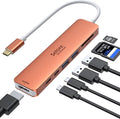 USB C Hub HDMI Adapter for MacBook Pro/Air, 7 in 1 USBC Dongle with HDMI, microSD/SD Card Reader, USB C Data Port,100W PD, and 2 USB 3.0 Compatible for MacBook Pro/Air, Dell XPS, Lenovo Thinkpad.