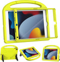 YIHE Kids Case for iPad 9th/8th/7th Generation, iPad Pro 10.5 & Air 3, Shockproof Protective Cover with Handle Stand & Screen Protector for 10.2/10.5 Inch iPads, Light Yellow
