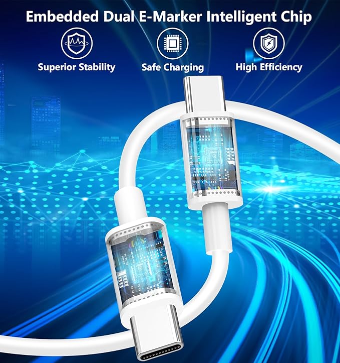 [Apple MFi Certified] iPhone 17 16 Charger Fast Charging, Stuffcool 4Pack 40W USB C Charger Dynamic Power Adapter Type C Wall Chargers + 6FT Type C Cable for iPhone 17/17 Pro/17 Pro Max/16 Pro/15/iPad