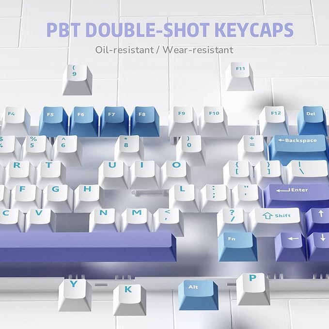 RK ROYAL KLUDGE R75 Mechanical Keyboard Wired with Volume Knob, 75% Custom Gaming Keyboard Gasket Mount RGB Backlit with Software, Cherry Profile, Hot Swappable Silver Switch, PBT Keycaps