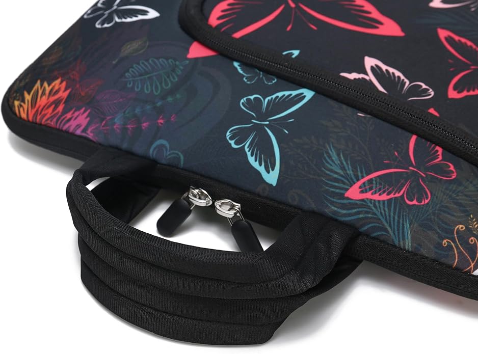 11.6 12 12.5 inch Two Pockets Laptop Sleeve Chromebook Case Ultrabook Case Notebook Tablet Case Neoprene Handle for Men Women