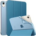 MoKo Case Fit New iPad mini 7 (A17 Pro) 2024, iPad mini 6th Generation Case 2021 (8.3-inch), iPad mini 6 Case, Soft TPU Translucent Frosted Back Cover Case for iPad mini 7th, KBW Peacock Blue