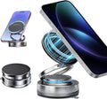 2026 Upgraded Magnetic Car Phone Holder for Magsafe: 360° Rotatable Adjustable Vacuum Car Phone Mount with 180+LBS Suction & 3800gf Magnet, Universal for Car/Gym/Mirror, Fits iPhone & Android