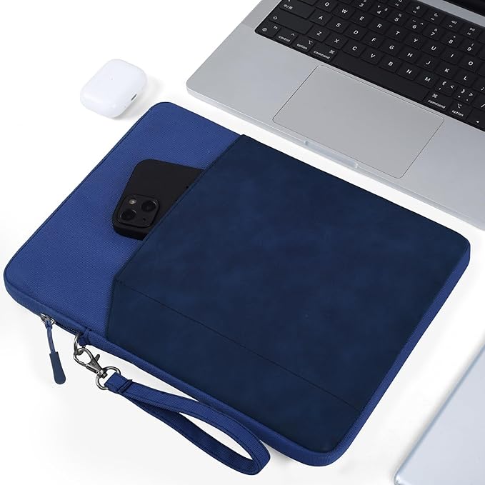 CAAORDKSO 6-7 Inch Sleeve Carrying Case for Amazon Fire 7 Tablet/All-new Amazon Kindle Paperwhite 7", 6.8" Kindle Paperwhite, Kobo Clara BW 2E eReader 6", Protective Sleeve Cover Pouch Bag, Dark Blue