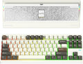 KEEBMONKEY WOBKEY Crush 80 Reboot CNC Aluminum 5-Second Quick-Release Triple-Mode Connectivity Mechanical Keyboard with Superior Acoustics (Pro White)