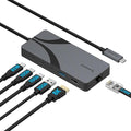 SABRENT USB4 Hub, Travel Dock Hub with 2 USB-C Ports, 1 USB-A Port, HDMI 2.1, 2.5GbE and 85W PD 3.0 [HB-U4HP]