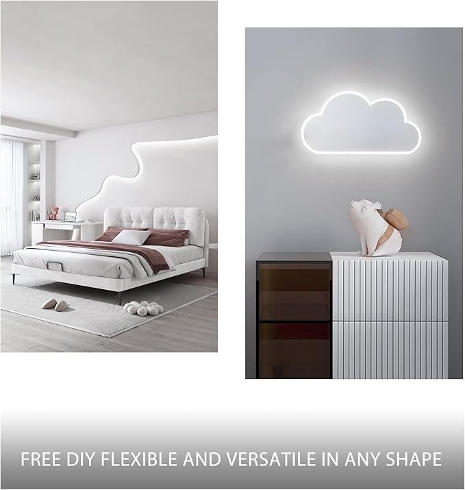Pandery COB LED Strip Lights Cool White,24V Dimmable led Light Strip KIT with Remote and app Control,6000K 25FT/7.5m 8mmwide Ra>90 Cuttable Flexible Strip Lights for Bedroom,Wardrobe,Cabinet