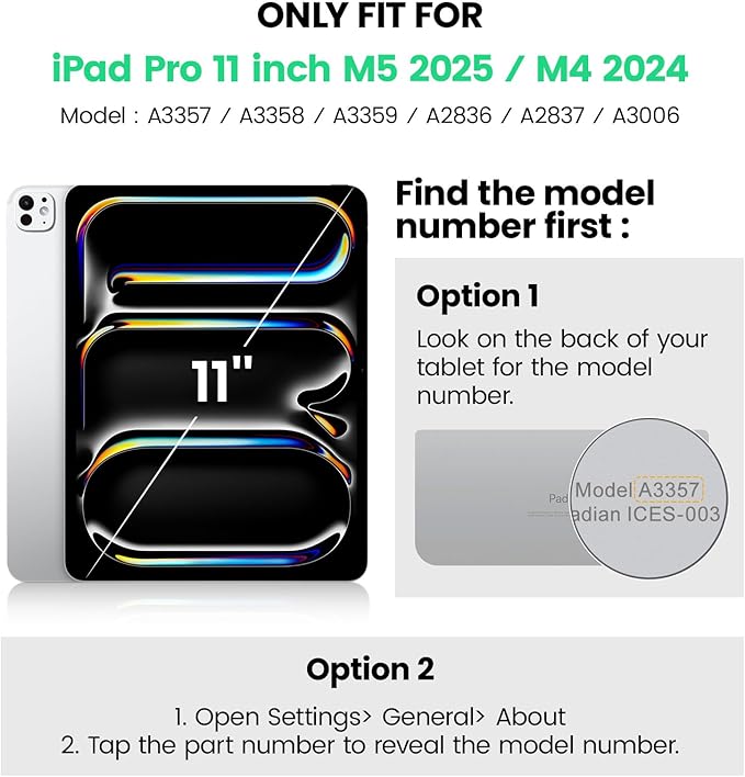SEYMAC for iPad Pro 11 Inch Case M5 2025 / M4 2024, Heavy Duty Shockproof Protective Case with Screen Protector, 360° Rotating Stand, Hand/Shoulder Strap and Pen Holder, Green