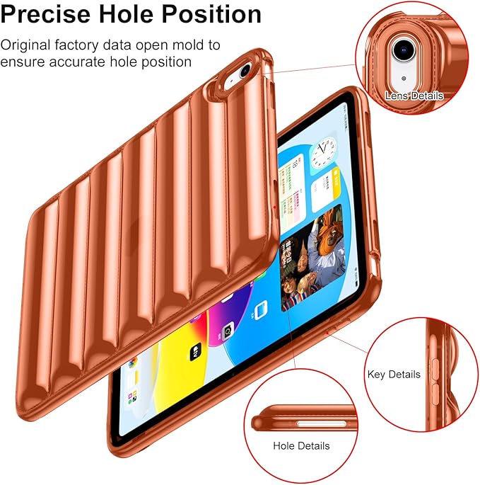 for iPad mini 7 A17 Pro 2024 & iPad mini 6 Case 2021 (8.3 inch) Shockproof Soft TPU Back Cover Silicone Bumper Anti-Yellowing Lightweight Clear Shell for iPad mini 7th/6th Generation, Brown
