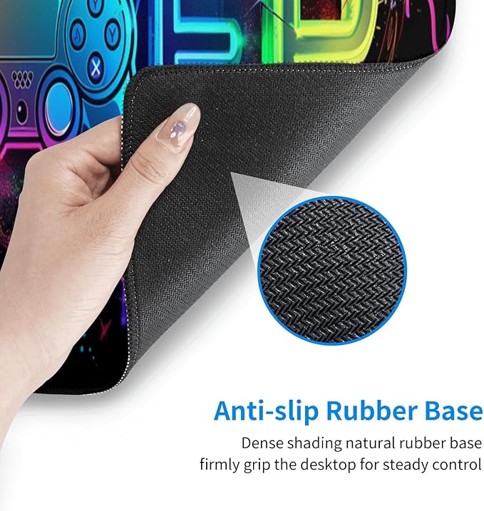 Mouse Pad Gaming - Large Mouse Pad for Desk with Waterproof Surface & Durable Design Desk Mat for Desktop & Office Accessories (Gamer)