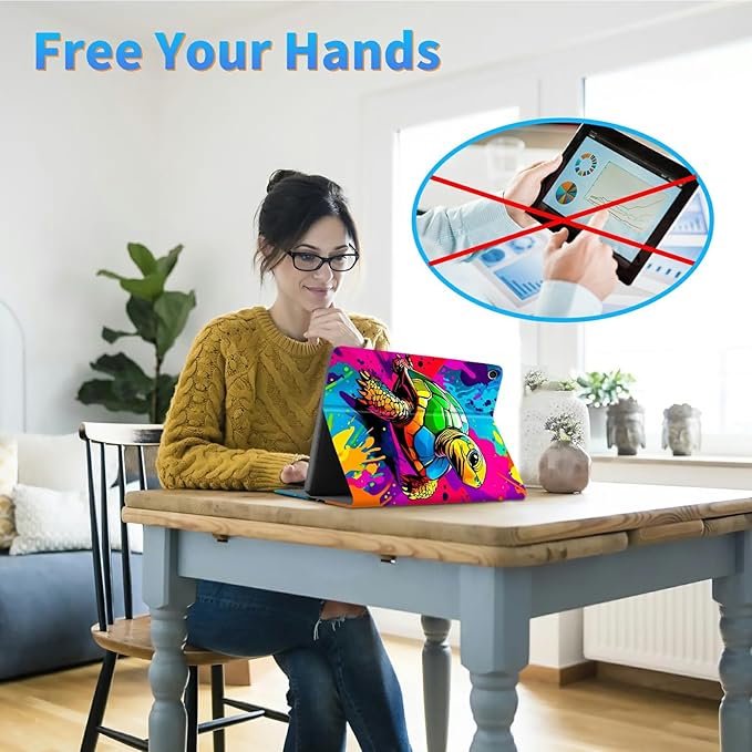 for Amazon Kindle Fire 7 (9th/7th/5th Generation, 2019/2017/2015 Release) 7" Tablet Case, Slim Kickstand Stand Leather Smart Cover with Auto Wake/Sleep, Pink Rose