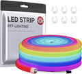 BTF-LIGHTING 9.8FT WS2811 WS2812B IC RGB DC5V 360 Degree Round Reticulate Pattern Chasing Color Neon LED Strip Flexible Nylon Silicone IP67 Waterproof Dream Color Rope Light(No Adapter or Controller)