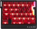 MechLands AJAZZ AK029 One Handed Gaming Keyboard, 8Khz Polling, 29 Keys Rapid Fast Wired Keyboard, SOCD & DKS, Magnetic Switch, Adjustable Actuation, RGB Backlits, Aluminum Plate (Red Transparent)