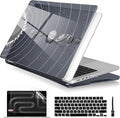 Batianda Case for New MacBook Pro 14 Inch M5 (2025 2026) & 2024 2023 Release [Model A3434 / A3112] - Ultra Slim 1.2mm Glossy Hard Shell Protective Skin Keyboard Cover 4-in-1 Bundle, Solar System Grey