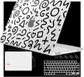 Case for 2026 MacBook Neo 13-inch Laptop with Liquid Retina Display, Release Model A3404, Sturdy Plastic Hard Shell Case + Keyboard Cover + Trackpad Film + Dust Plug, Abstract Line
