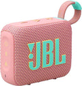 JBL Go 4 - Ultra-Portable, Waterproof and Dustproof Bluetooth Speaker, Big JBL Pro Sound with Punchy bass, 7-Hour Built-in Battery, Made in Part with Recycled Materials (Pink)