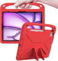 ATOOZ Kids Case for iPad air 13 inch 2024 2025 2026 (M2 M3 M4) / iPad Pro 13 inch (M4 M5), Cover with Shockproof Handle Stand for iPad Pro 13 7th /8th Gen 13" Tablet (Red)