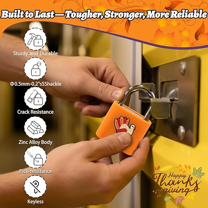 UMIKSMART Fingerprint Padlock, Keyless Fingerprint Padlock with USB Charging, Smart Keyless Padlock for School Locker, Gym Locker, Backpack and Travel Bag, Gift for Kids, Teens and Friends