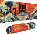 Mouse Pad Gaming - Large Mouse Pad for Desk with Waterproof Surface & Durable Design Desk Mat for Desktop & Office Accessories (Nautical Noodles)