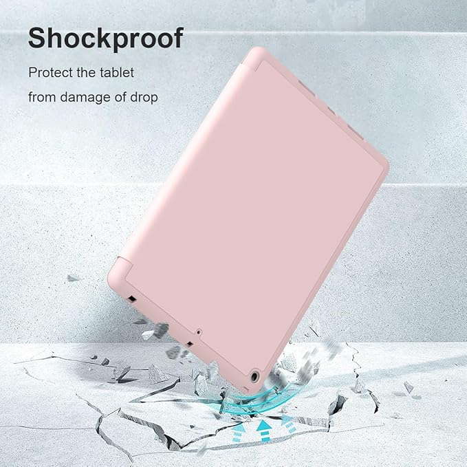 Case for iPad Air 3 / Pro 10.5 Inch, Lightweight Slim Soft TPU Trifold Stand Smart Cover, Auto Sleep/Wake Case with Pencil Holder for iPad Air 3rd Generation/Pro 10.5 - Pink