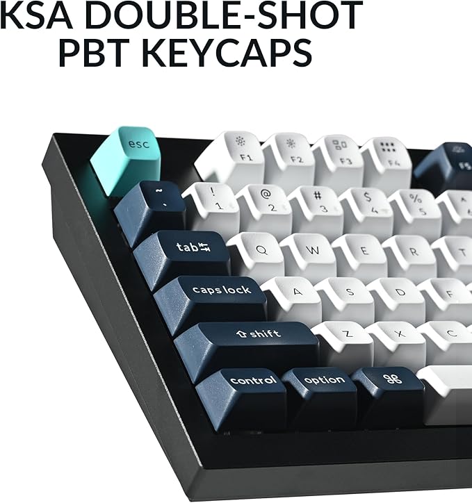 Keychron Q5 Max Wireless Custom Mechanical Keyboard, 2.4 GHz Bluetooth QMK Full Aluminum 96% Layout RGB with Hot-swappable Gateron Brown Switch Compatible with Mac Windows Linux
