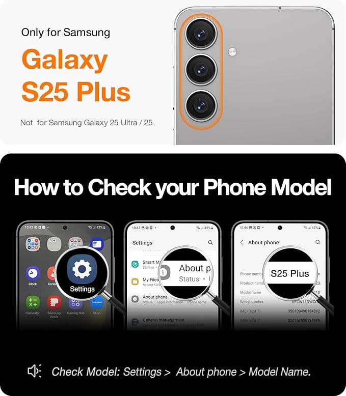 TORRAS Magnetic Shockproof for Samsung Galaxy S25 Plus Case, [Compatible with MagSafe][4X Military Grade Protection][Anti-Yellowing] Magnetic Slim Clear for Samsung S25+Plus Case, Diamond Clear