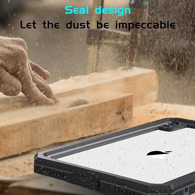 AICase iPad mini 7 A17 Pro Case Water Proof 2024 iPad mini 6 2021 (6th Generation) 8.3 Inch Waterproof, Dustproof, Shockproof Case Cover with 360 Full-Body Protection, with Lanyard and Kickstand
