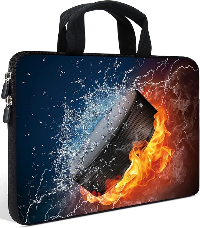 AMARY Chromebook case 11.6" 12" inch Laptop Handle Bag Neoprene Notebook Carrying Pouch Ultrabook Case Tablet Cover Fit Apple MacBook Air HP DELL Lenovo Asus Samsung (Hockey)