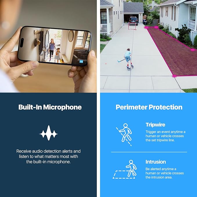 Amcrest UltraHD 4K (8MP) Outdoor Security IP Turret PoE Camera, 3840x2160, 98ft NightVision, 125° FOV, IP67 Weatherproof, MicroSD Recording (256GB), IP8M-T2599EW-AI-V3 (White)