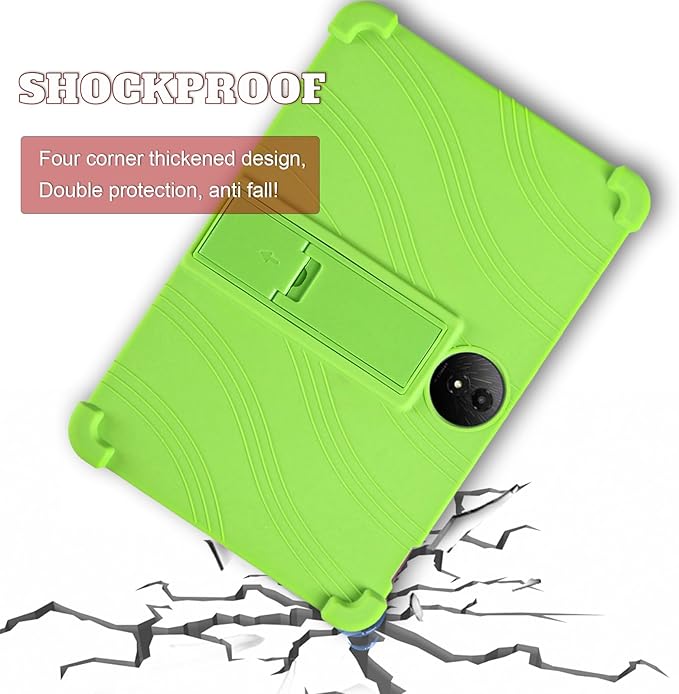 ATOOZ for TCL NXTPAPER 11 Plus Tablet Case 2025 (9649X) with PC Stand Soft Silicone Kids Case for TCL NXTPAPER 11 Plus 11.5 Inch (Green)