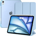 TiMOVO Case for iPad Air 11 Inch M4 2026/M3 2025/M2 2024, iPad Air 5th Generation 2022/4th Gen 2020 10.9 Inch with Pencil Holder, Stand Cover with Translucent Back, Auto Wake/Sleep, Sky Blue