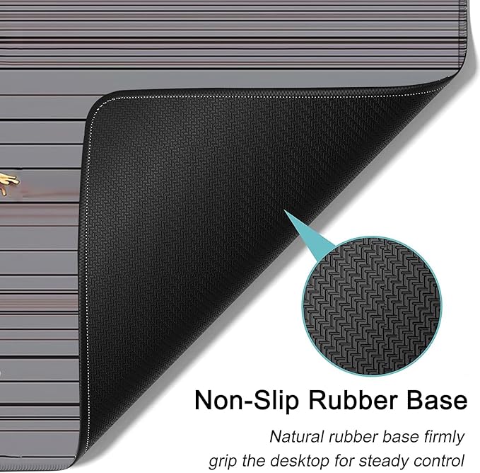 Large Mouse Pad, 31.5 x 11.8in Extended Gaming Mouse Pad with Stitched Edges, XXL Mousepad Protector Non Slip Rubber Base for Office and Home Writing Mat, Sunflower Girl Pattern Desk Mat
