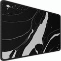 Large Mouse Pad, 31.5x15.7 inch Large Extended Computer Keyboard Mouse Mat, Water Resist Non-Slip Mousepad Rubber Base Long XXL Desk Mouse Pad for Work & Gaming, Office & Home, Black White