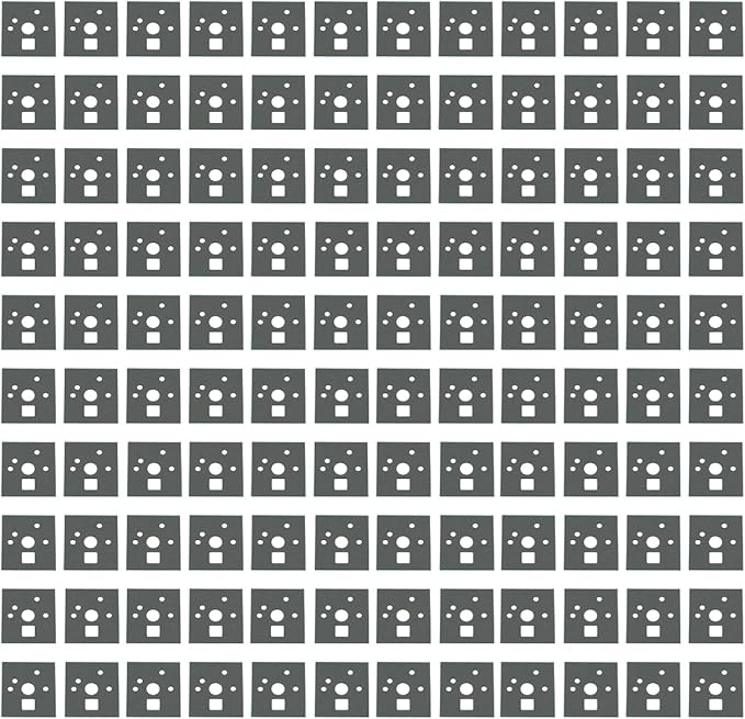 120PCS Black PORON Keyboard Switch Pads - Modern Mechanical Keyboard Accessory for Gaming & Office - Cherry MX Compatible - Hot-Swappable - USB Connected
