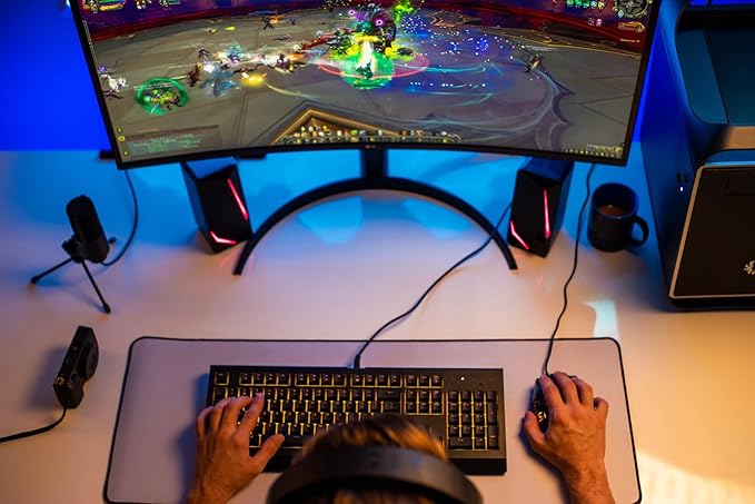 Hedgehog MMO Gaming Mouse - 16 000 DPI - 23 Programmable Buttons - Switch to Joystick Mode with Spring-Loaded Base - PC, Mac, Ubuntu Linux