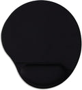 Ergonomic Mouse Pad with Wrist Support,Cute Mouse Pads with Wrist Rest,Comfortable Mouse Pad for Home Office Gaming Working Computers Laptop,Pain Relief with Non-Slip PU Base (Black)