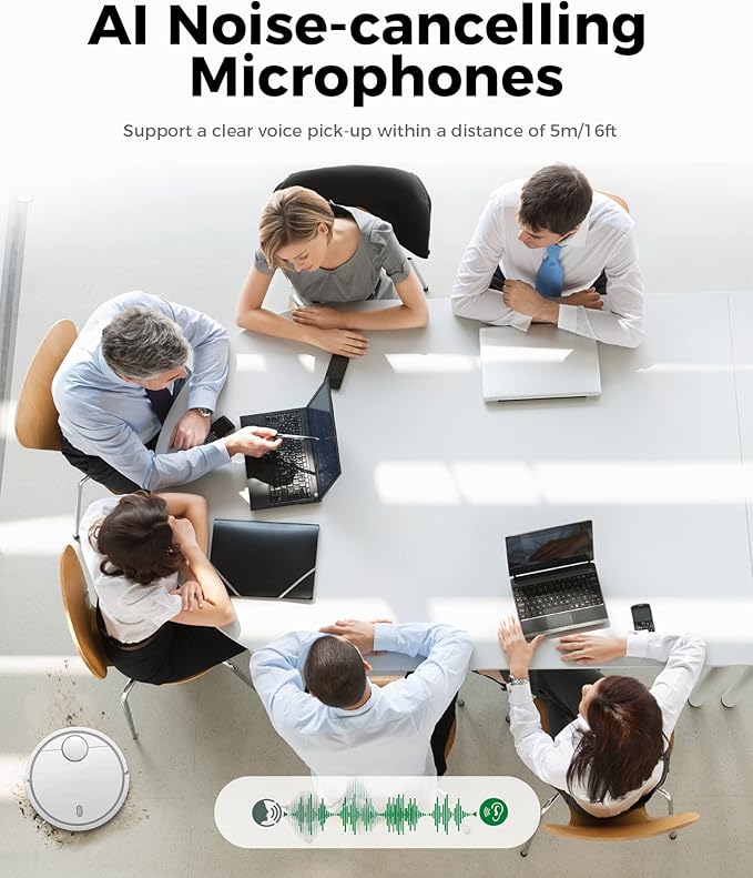 WYRESTORM 4K AI Tracking Conference Webcam, Auto Framing & Presenter Tracking, 120° Wide Angle, Dual Noise Cancelling Mics, Privacy Cover, USB Plug & Play, Zoom Certified for Teams Meeting Rooms